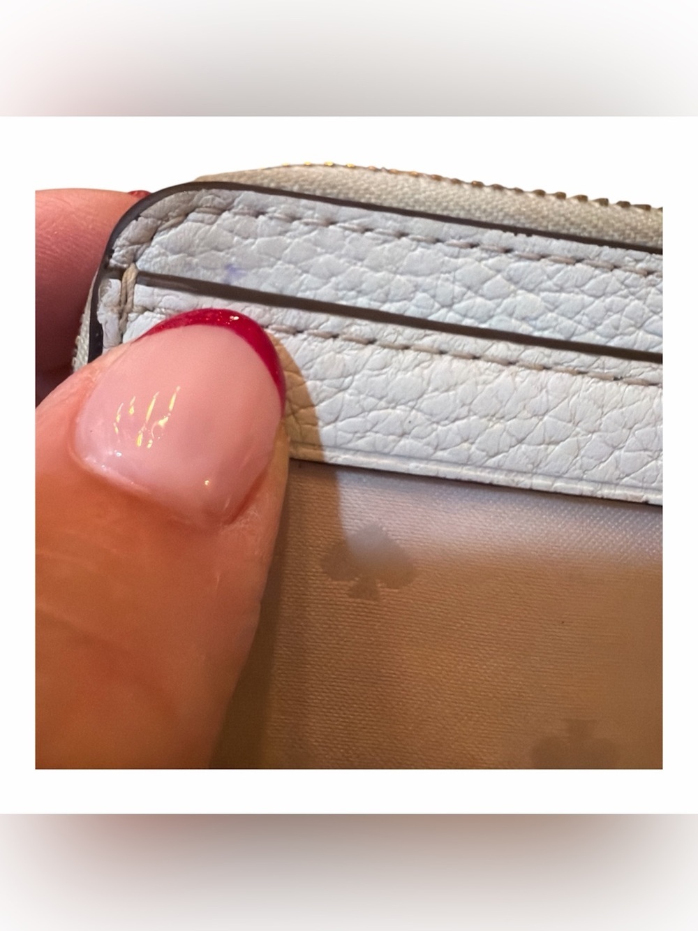 Kate Spade Light Blue Pebbled Leather Wristlet Cardholder - Picture 5 of 5
